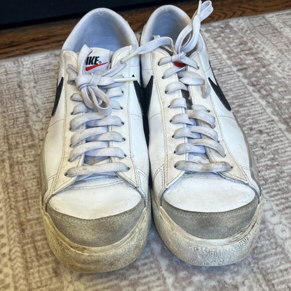 Nike Blazer Platform Low White Black Size 10 Women - Picture 3 of 8